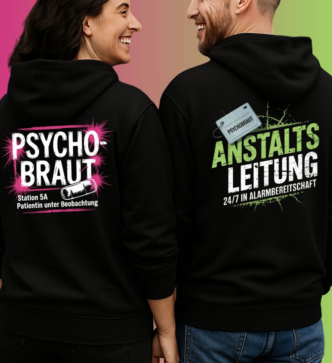 PSYCHOBRAUT & ANSTALTSLEITUNG COUPLE HOODIE BUNDLE