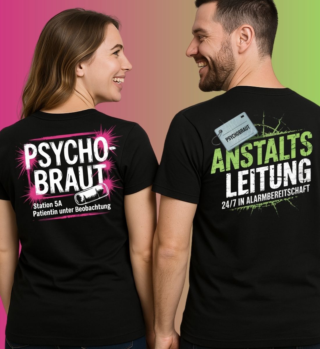 PSYCHOBRAUT & ANSTALTSLEITUNG COUPLE SHIRTS BUNDLE