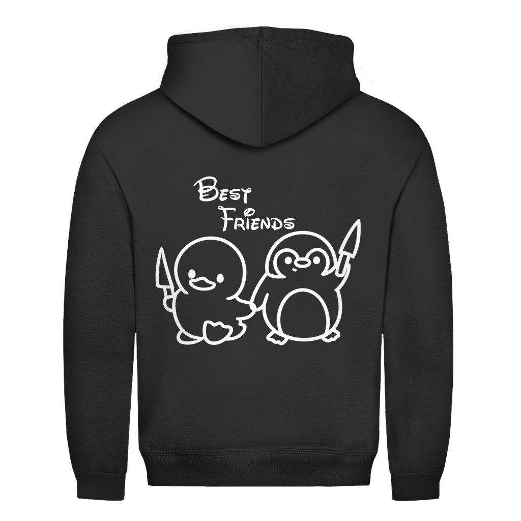 Best Friends Ente & Pinguin Rückendruck | Basic Hoodie Unisex