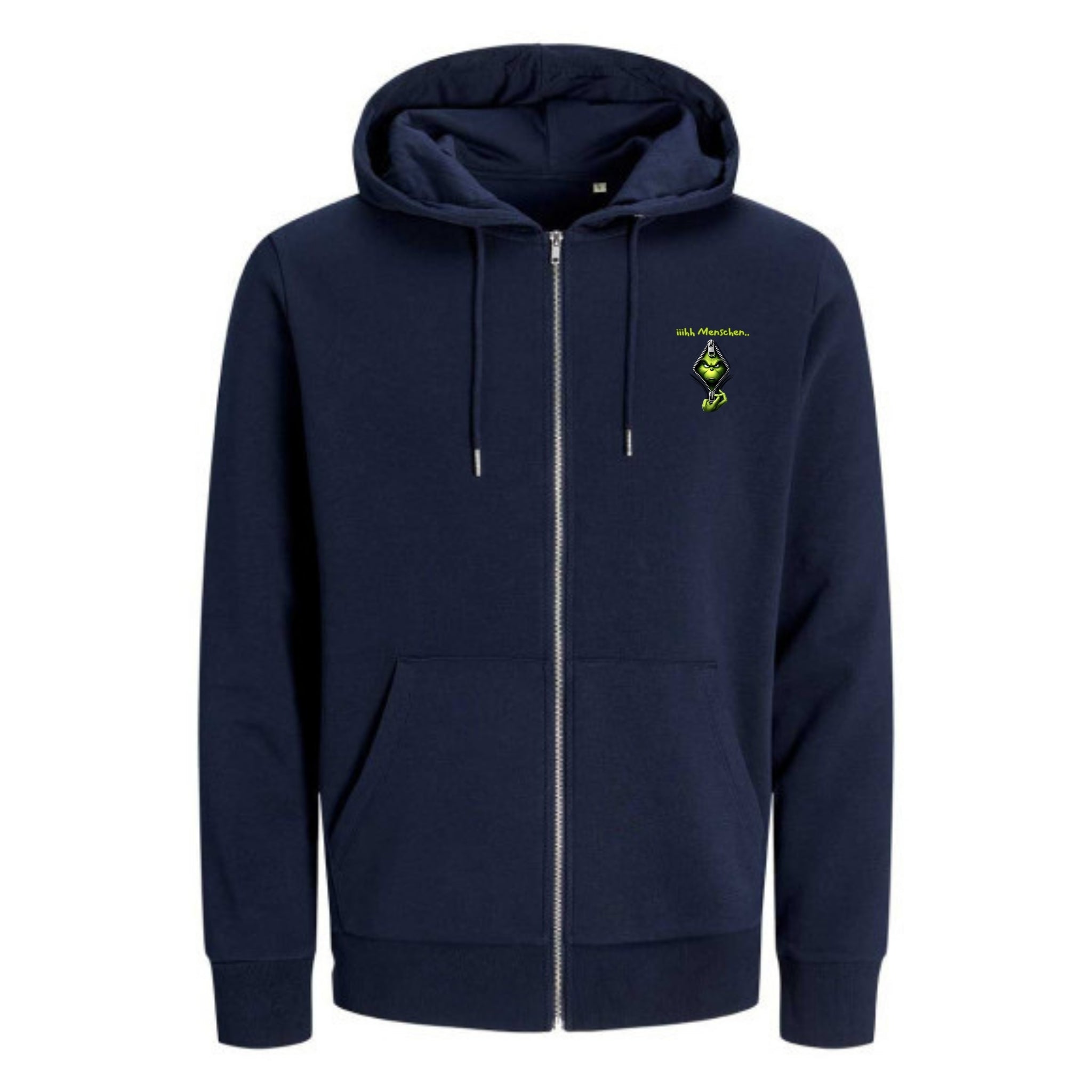 GRINCH MENSCHEN Brustdruck | Premium Zipper Unisex