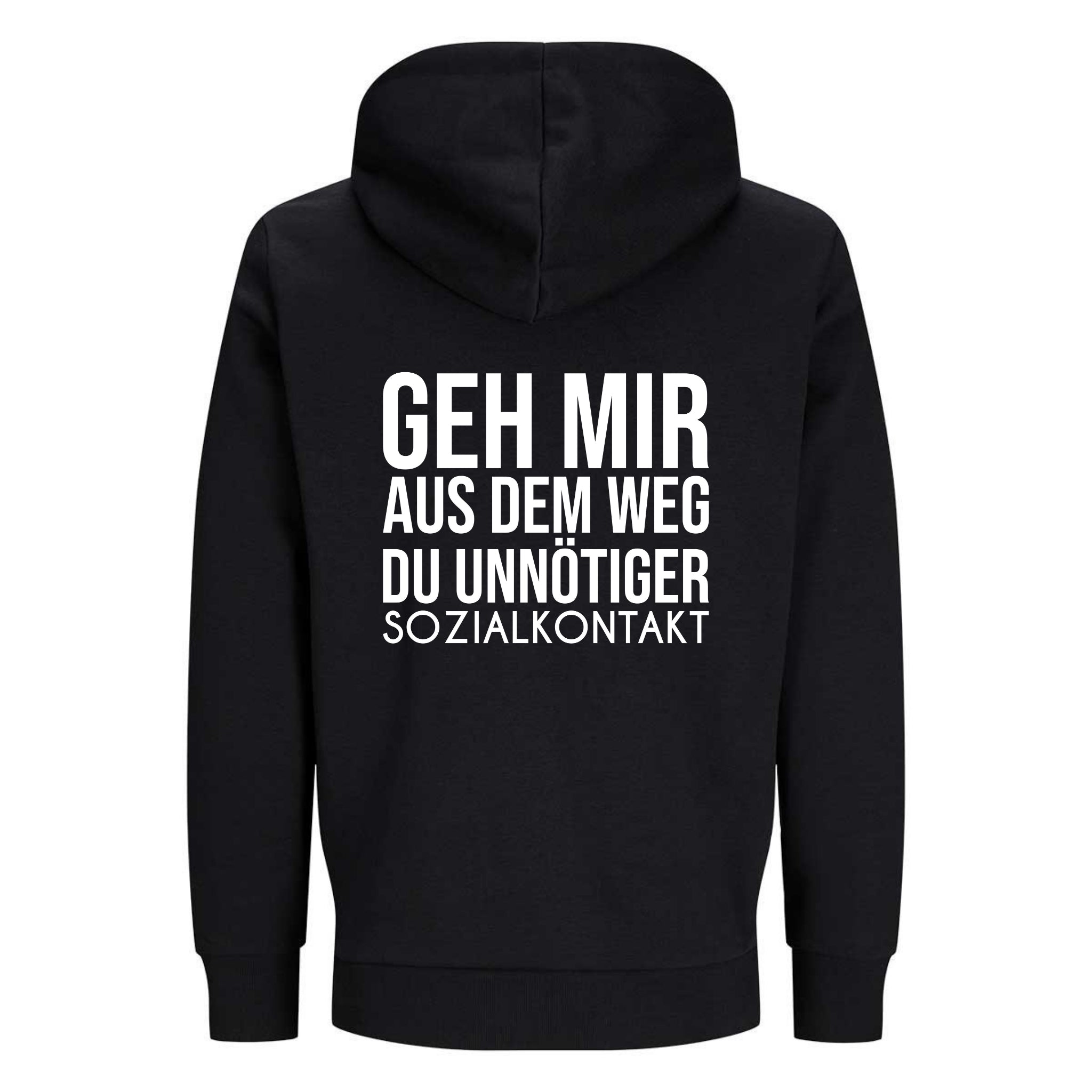 GEH MIR AUS DEM WEG Rückendruck | Premium Hoodie Unisex