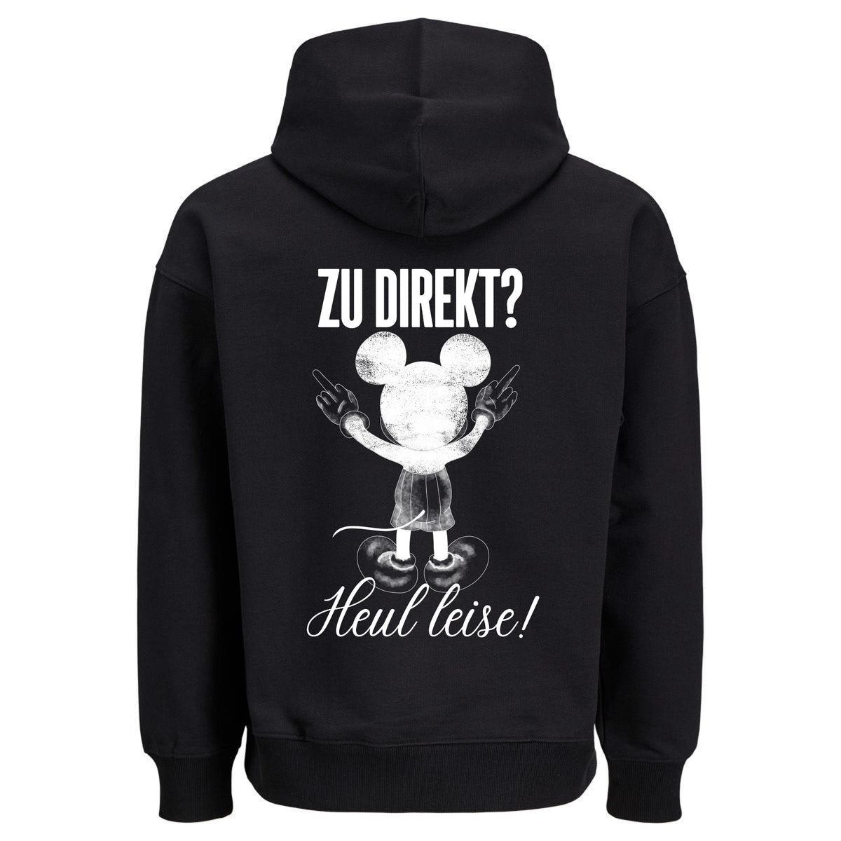 HEUL LEISE MAUS Rückendruck | Premium Oversize Hoodie Unisex