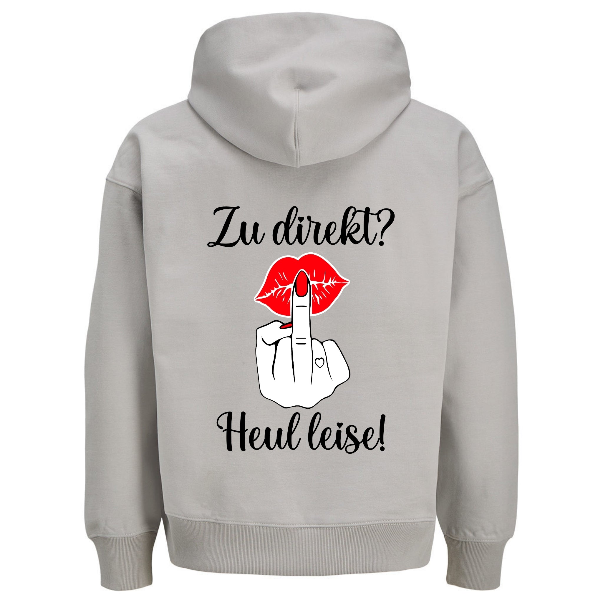 HEUL LEISE KUSS Rückendruck | Premium Oversize Hoodie Unisex