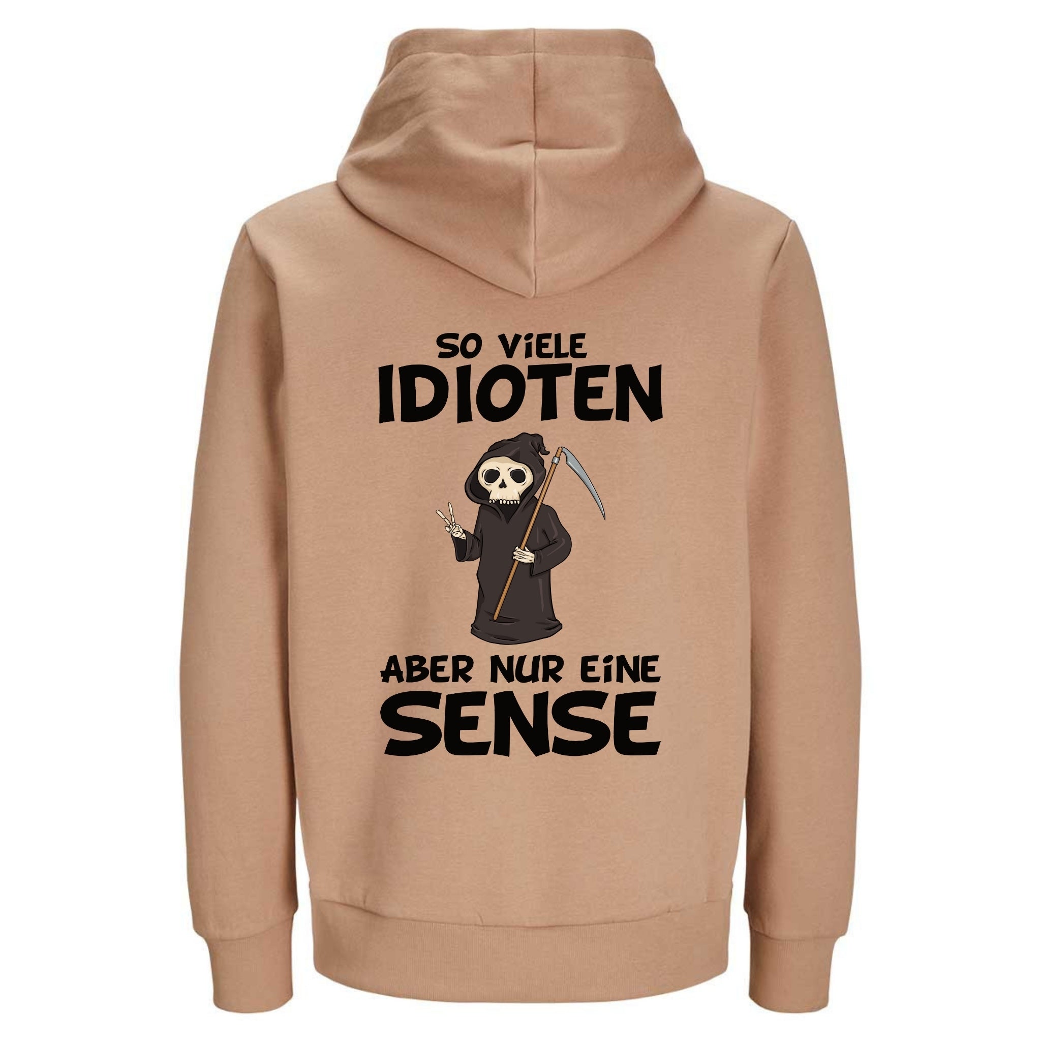 SO VIELE IDIOTEN Rückendruck | Premium Hoodie Unisex