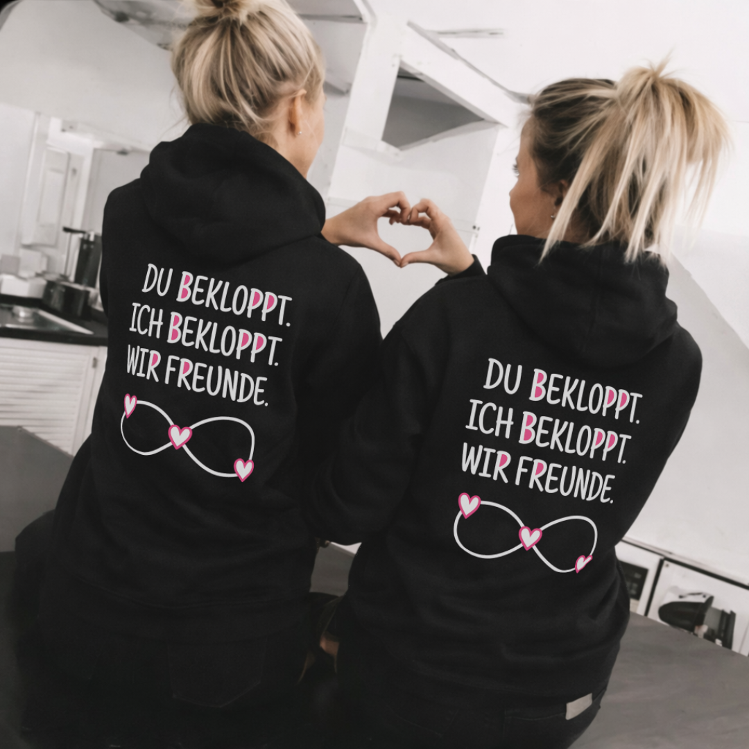 Du bekloppt. Ich bekloppt. Rückendruck x Beste Freunde Bundle