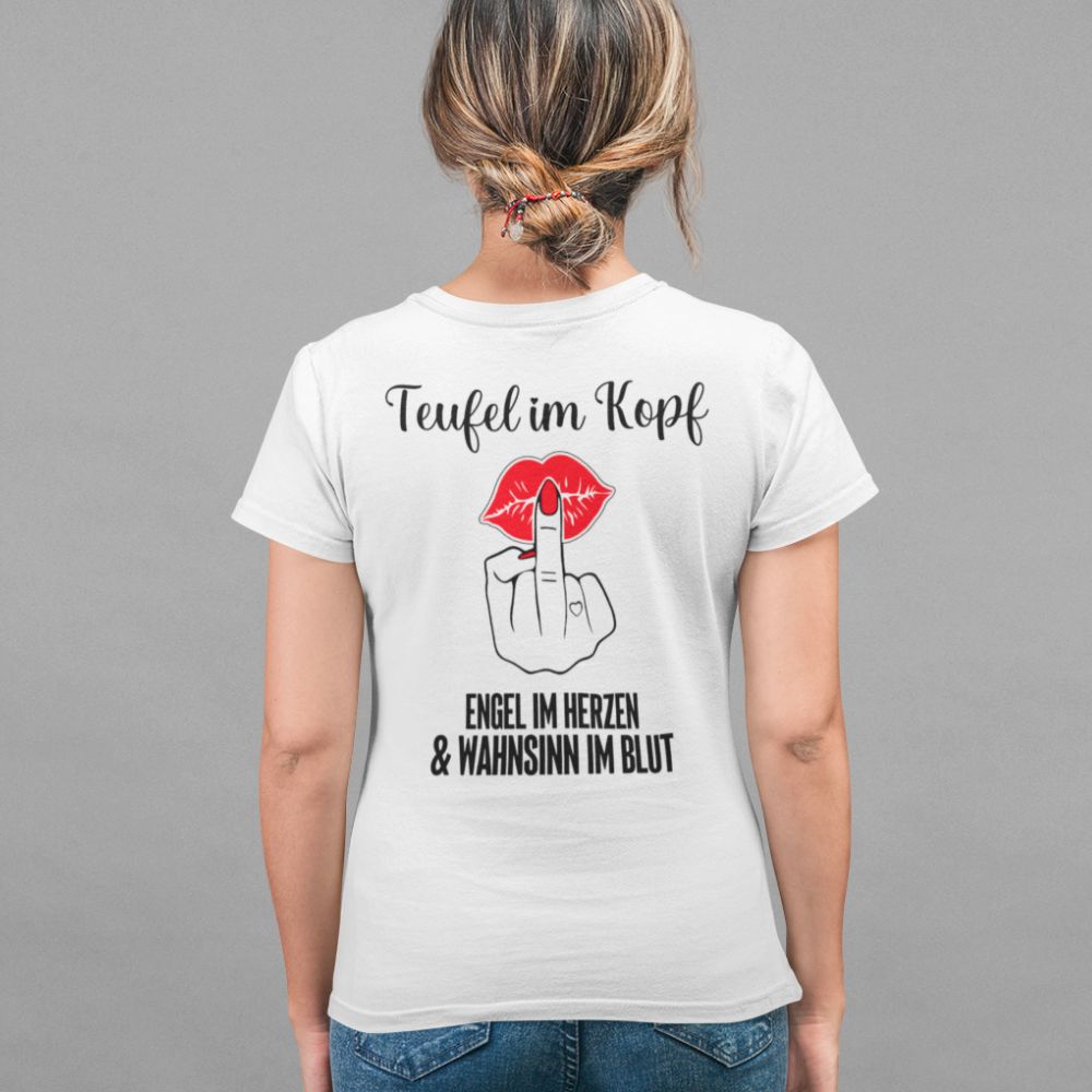 TEUFEL IM KOPF KUSS Rückendruck | Shirt Unisex
