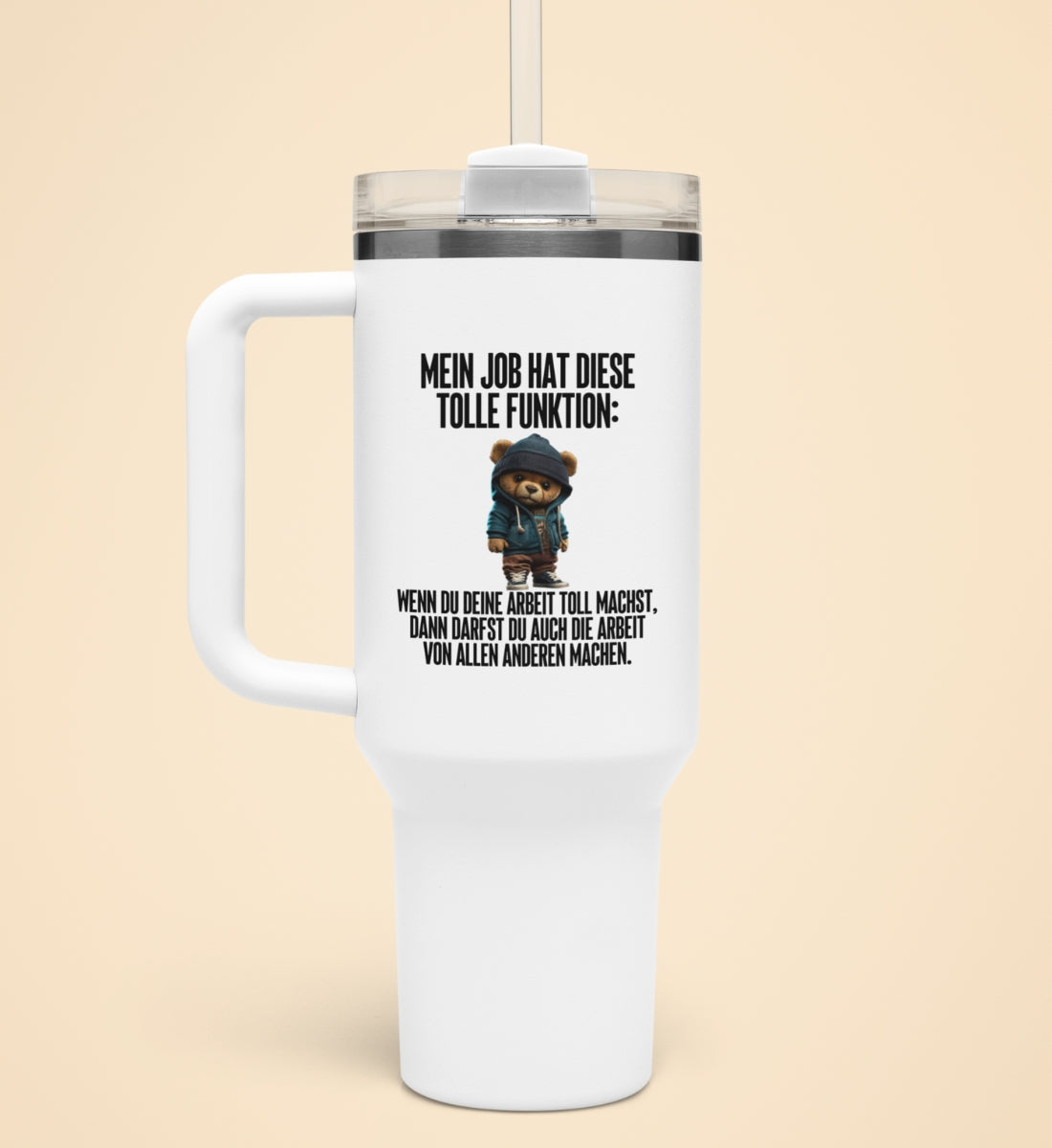 TOLLE FUNKTION TEDDY | Thermobecher mit Henkel