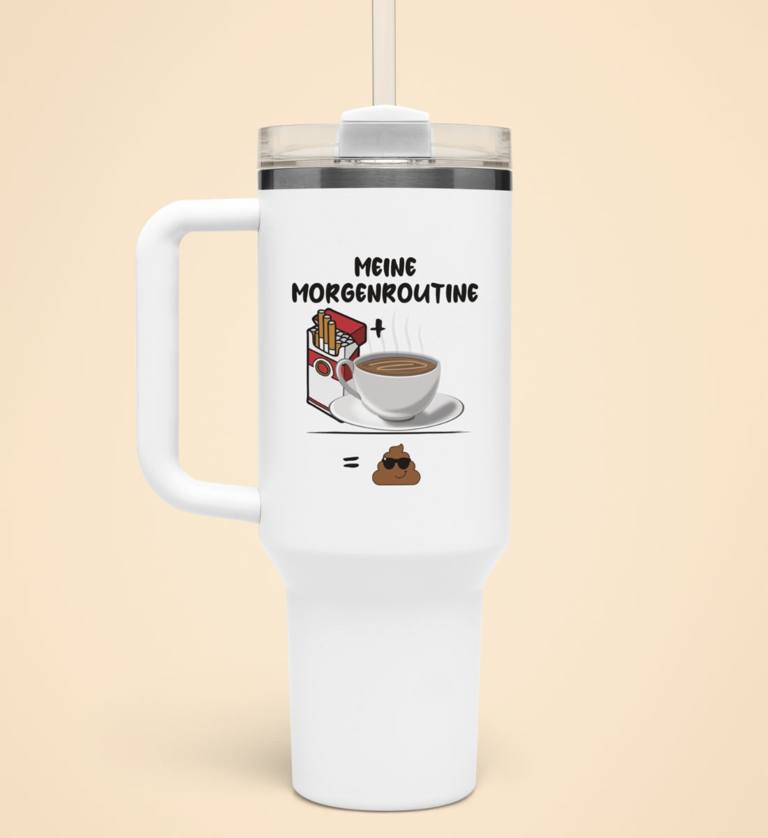 MORGENROUTINE | Thermobecher mit Henkel