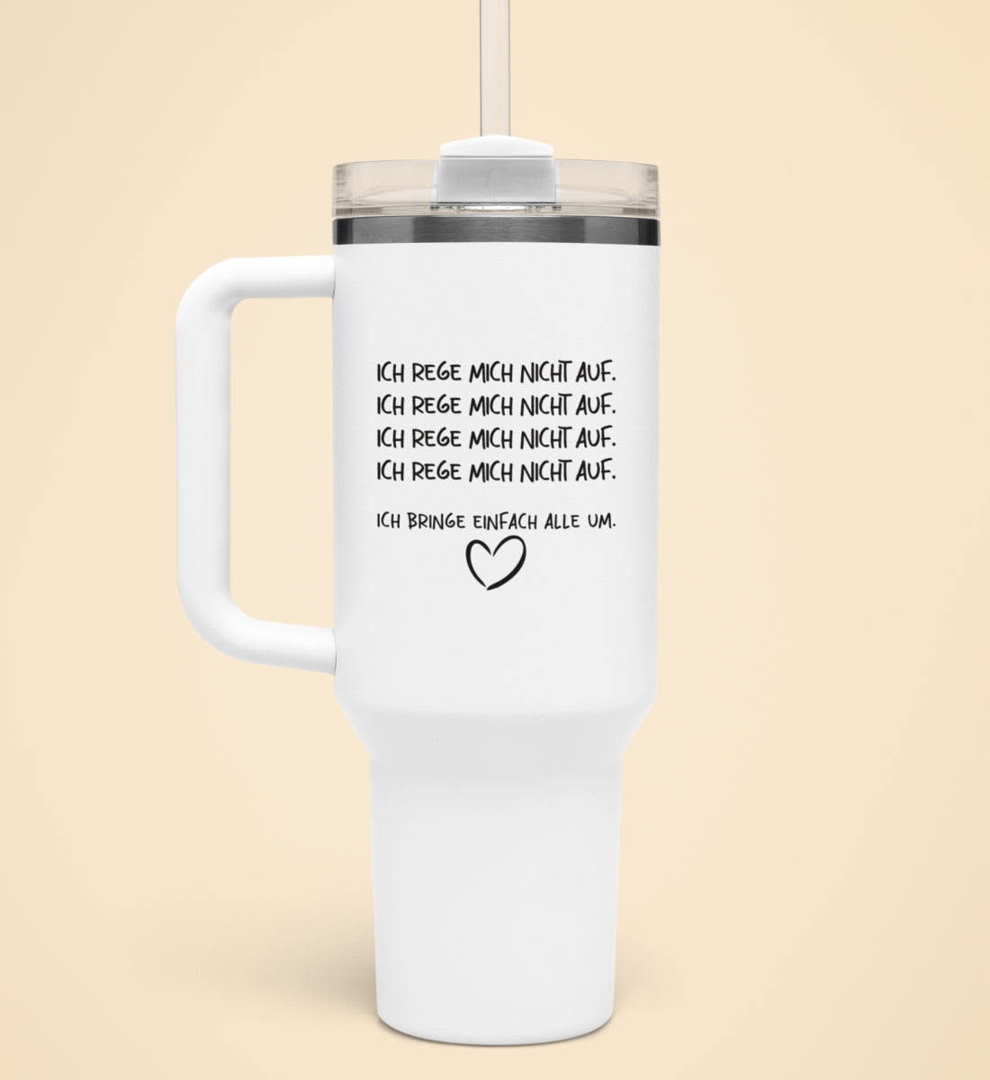 ICH REGE MICH NICHT AUF | Thermobecher mit Henkel