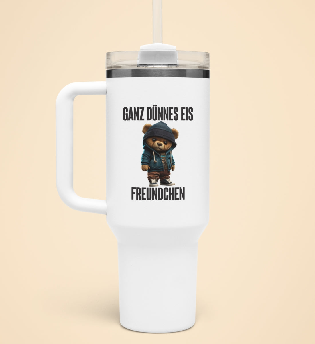GANZ DÜNNES EIS TEDDY | Thermobecher mit Henkel