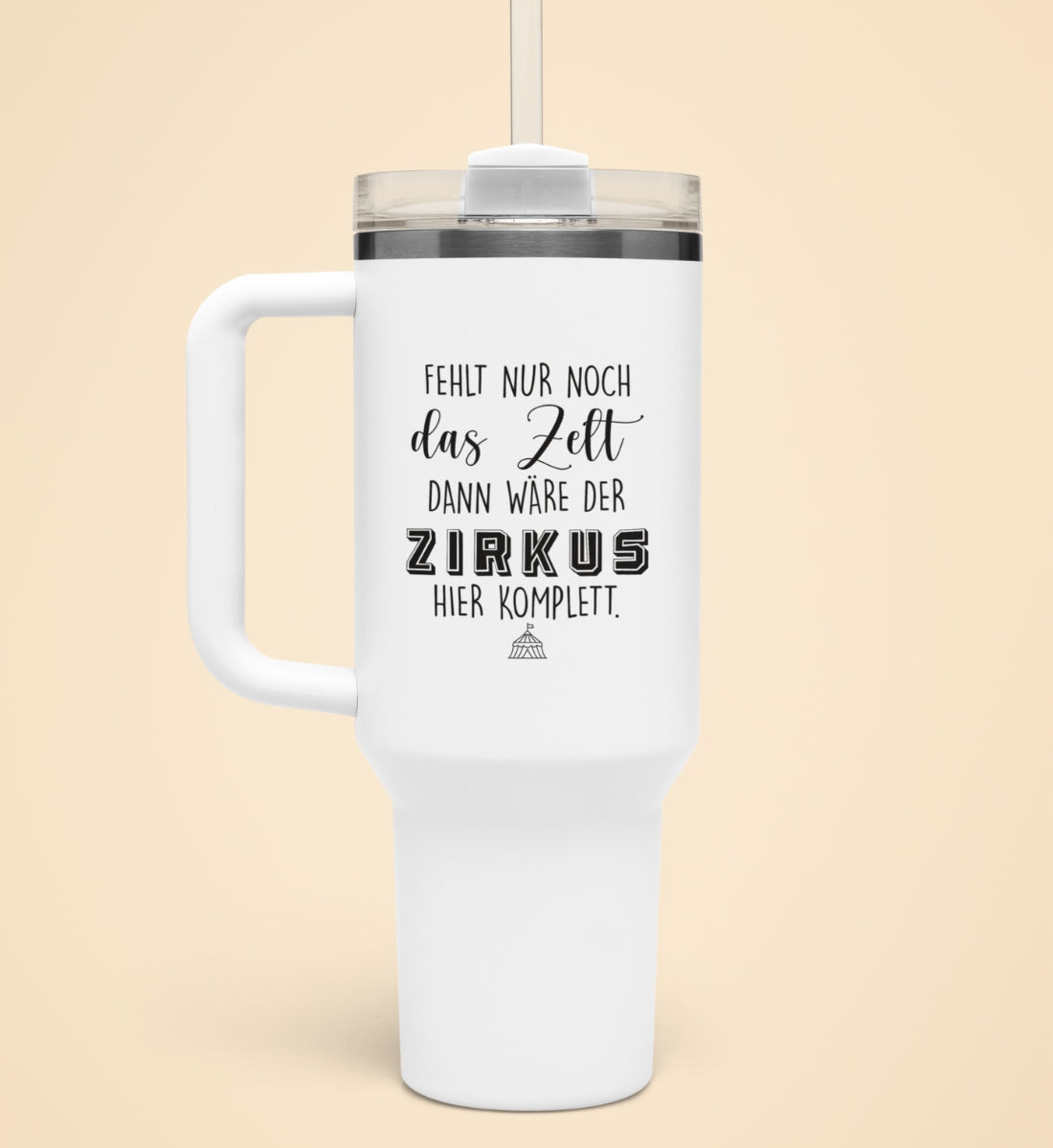 ZIRKUS | Thermobecher mit Henkel