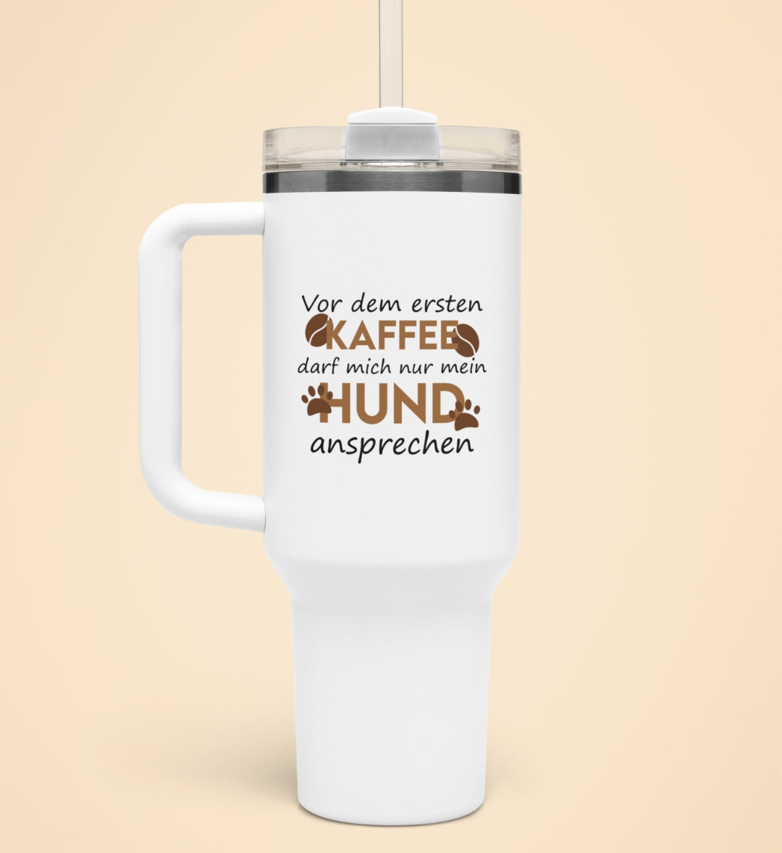 VOR DEM ERSTEN KAFFEE | Thermobecher mit Henkel
