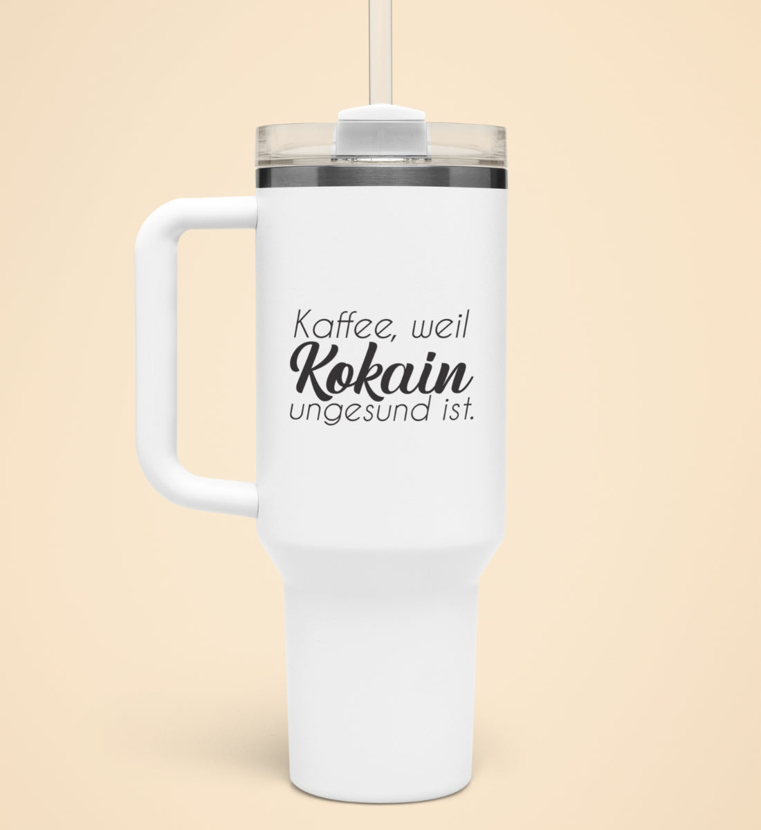 KOKAIN IST UNGESUND | Thermobecher mit Henkel