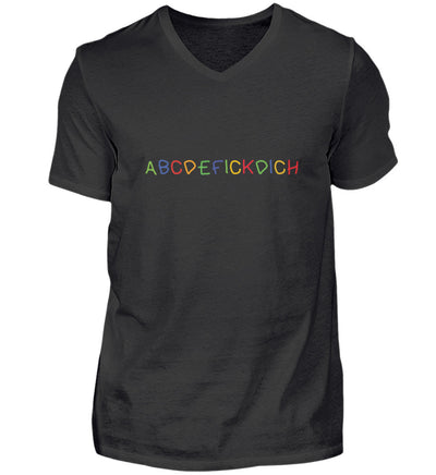 ABCDEFICKDICH V-Neck Shirt - Spruechefabrik