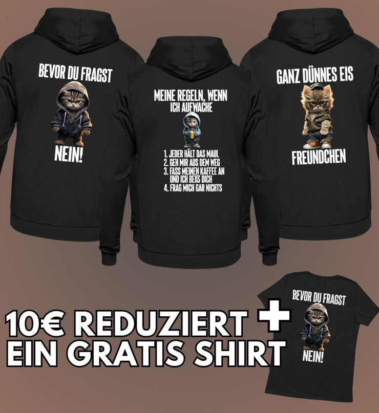 3 HOODIES + 1 GRATIS SHIRT