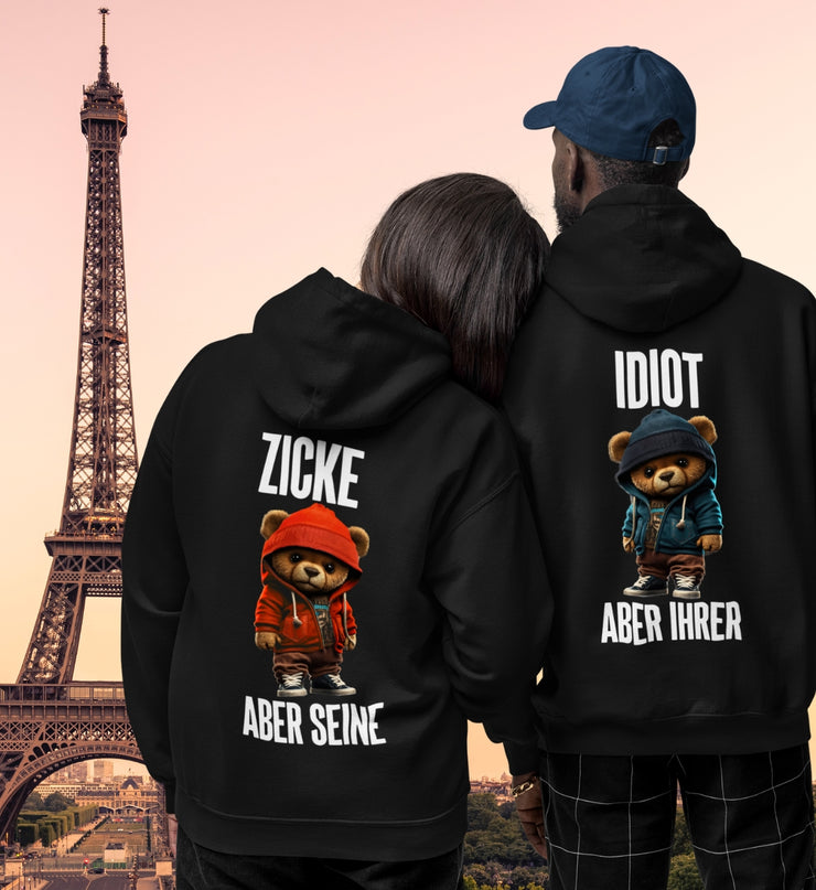 ZICKE ABER SEINE & IDIOT ABER IHRER TEDDY COUPLE BUNDLE