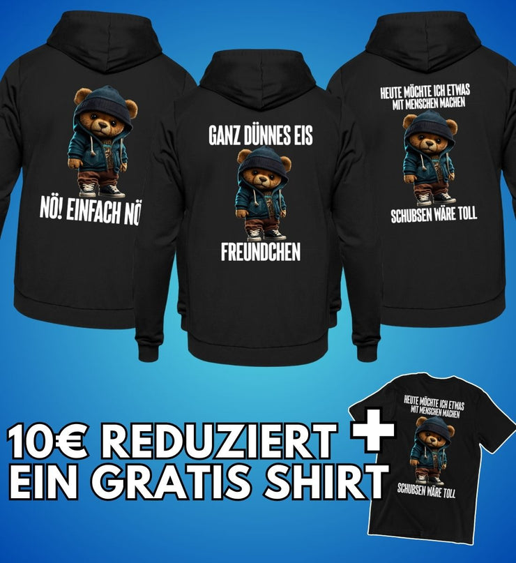 3 Hoodies kaufen + 1 Gratis Shirt