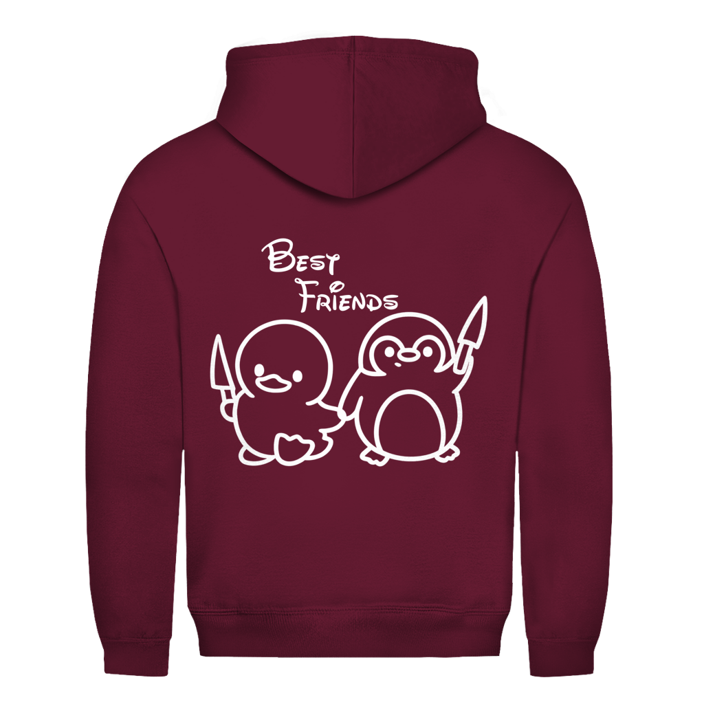 Best Friends Ente & Pinguin Rückendruck | Basic Hoodie Unisex