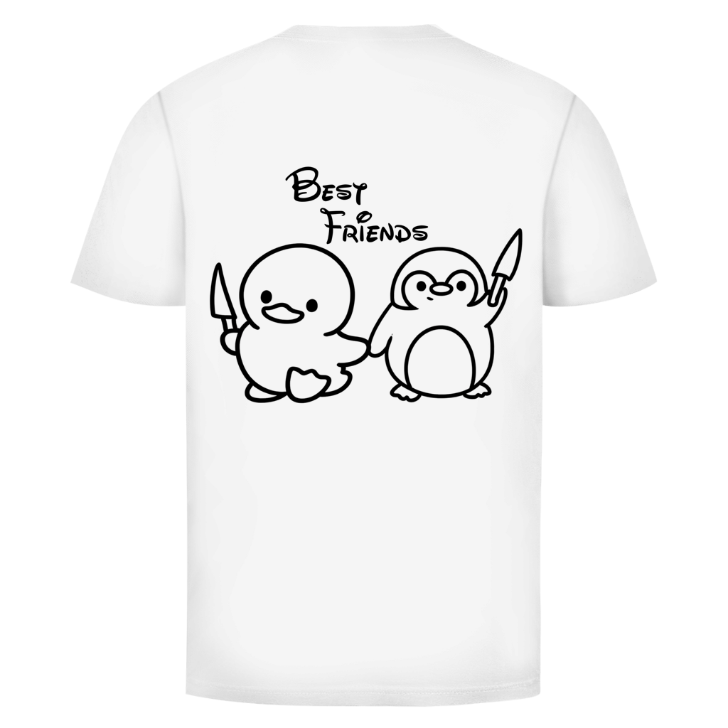 Best Friends Ente & Pinguin Rückendruck | Shirt Unisex
