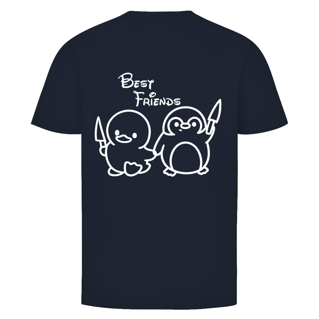Best Friends Ente & Pinguin Rückendruck | Shirt Unisex
