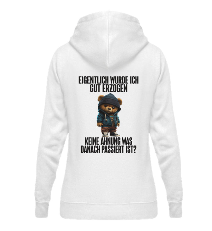 GUT ERZOGEN TEDDY Rückendruck Damen Hoodie