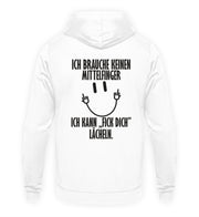 SMILE LÄCHELN Rückendruck Unisex Hoodie