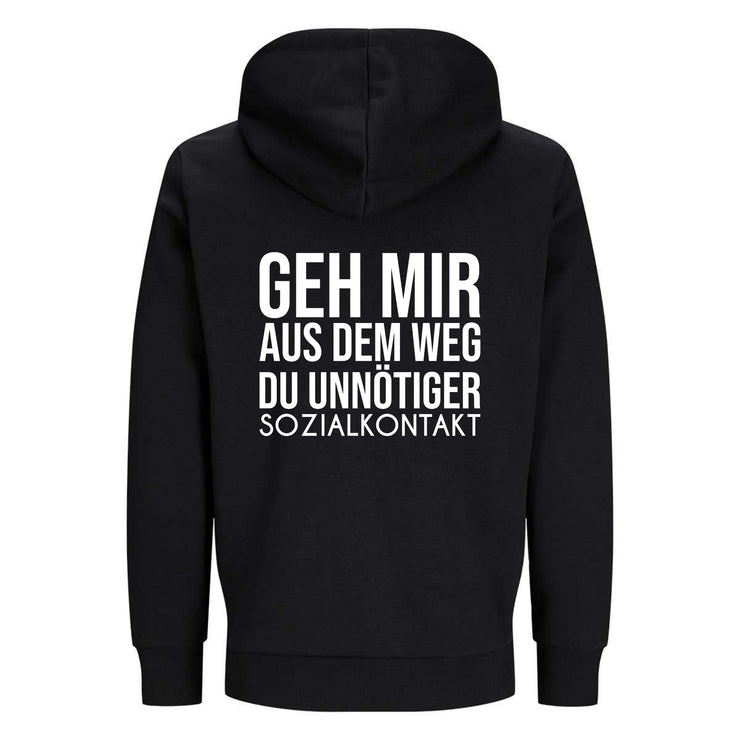 GEH MIR AUS DEM WEG Rückendruck | Premium Hoodie Unisex