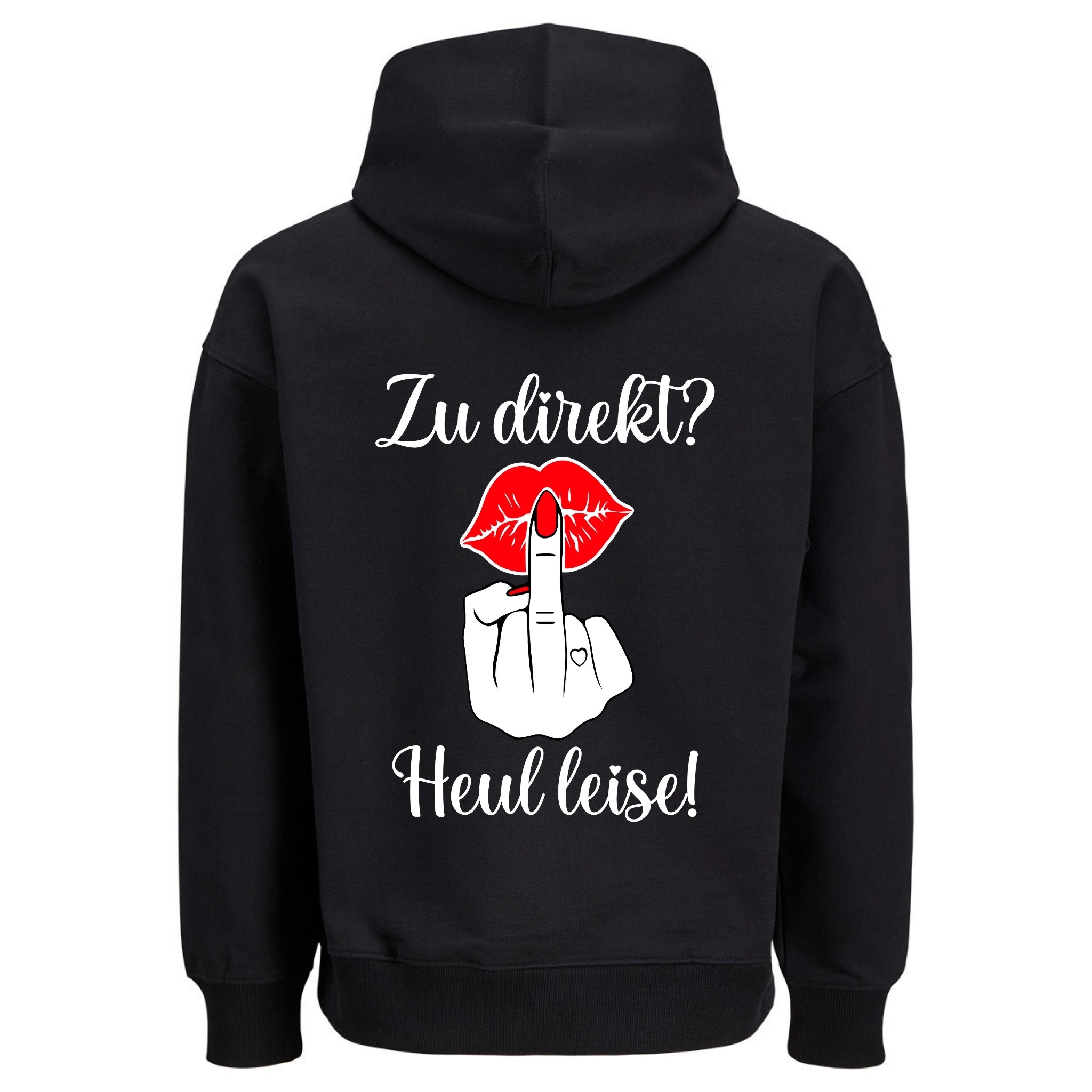HEUL LEISE KUSS Rückendruck | Premium Oversize Hoodie Unisex