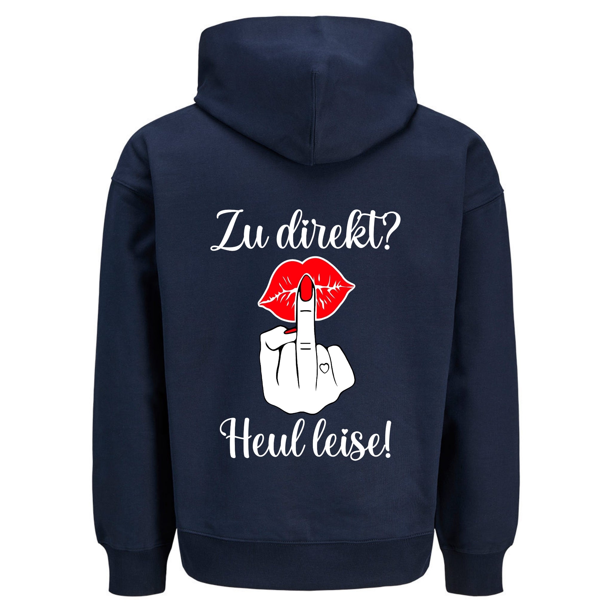 HEUL LEISE KUSS Rückendruck | Premium Oversize Hoodie Unisex
