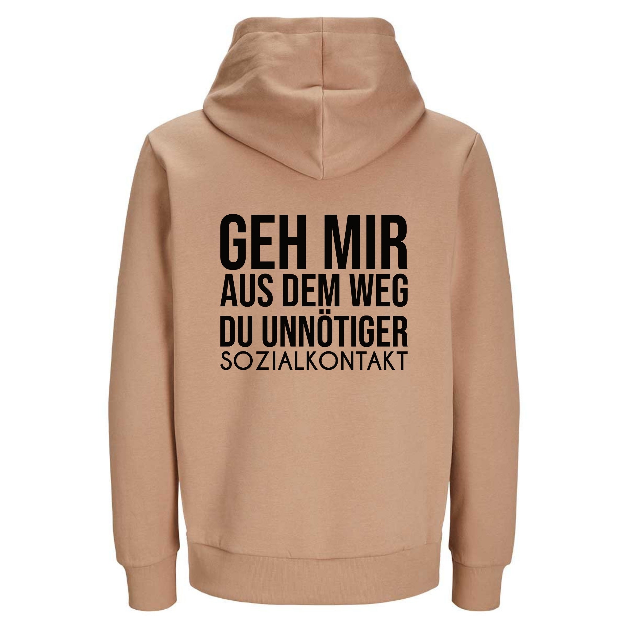GEH MIR AUS DEM WEG Rückendruck | Premium Hoodie Unisex