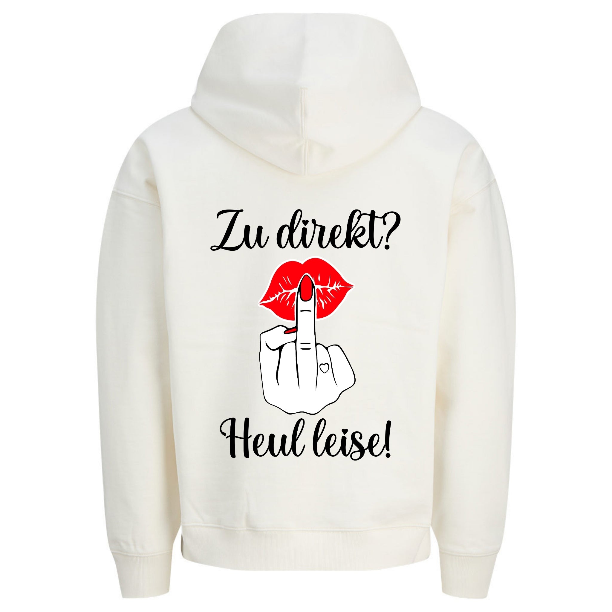 HEUL LEISE KUSS Rückendruck | Premium Oversize Hoodie Unisex