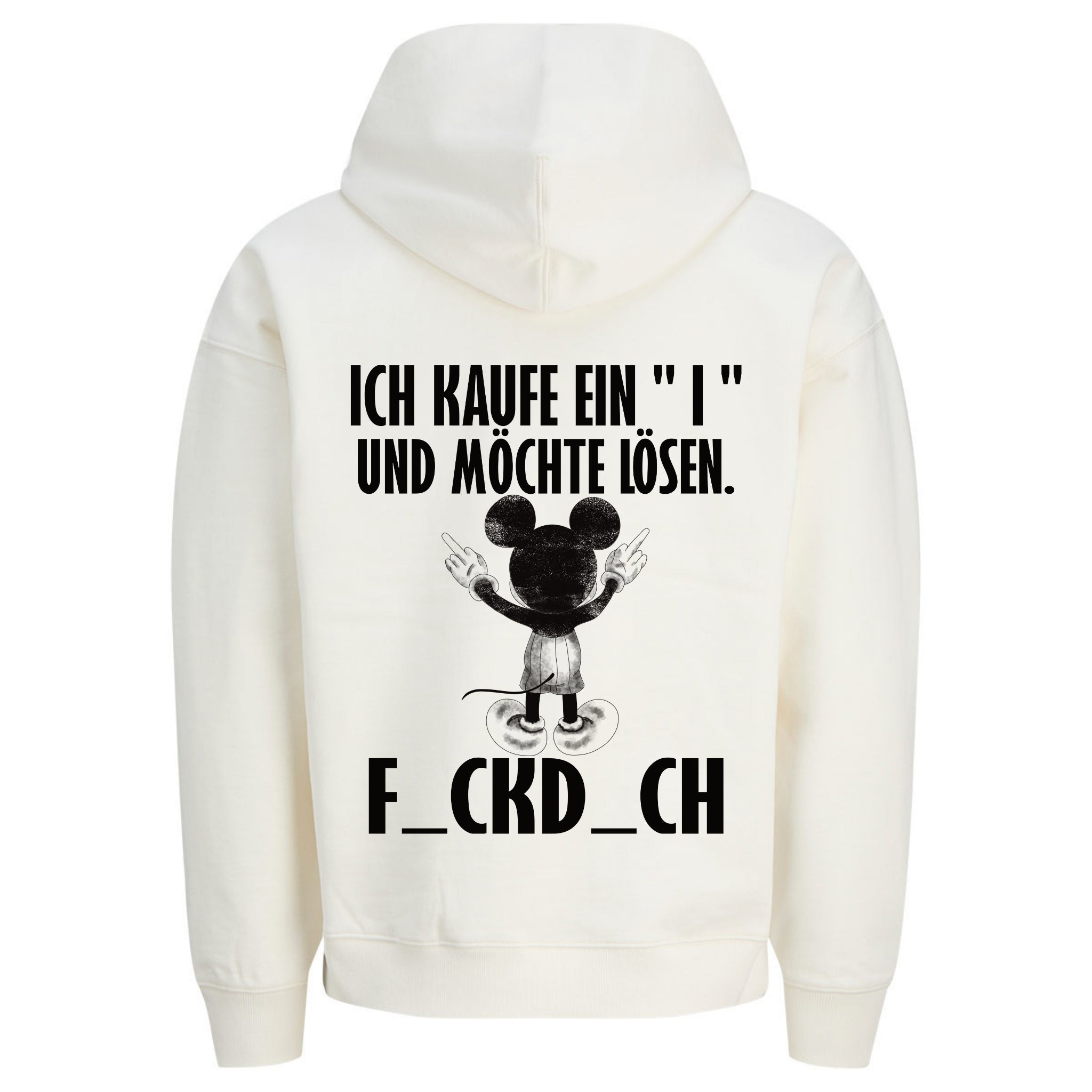 ICH KAUFE EIN I MAUS Rückendruck | Premium Oversize Hoodie Unisex