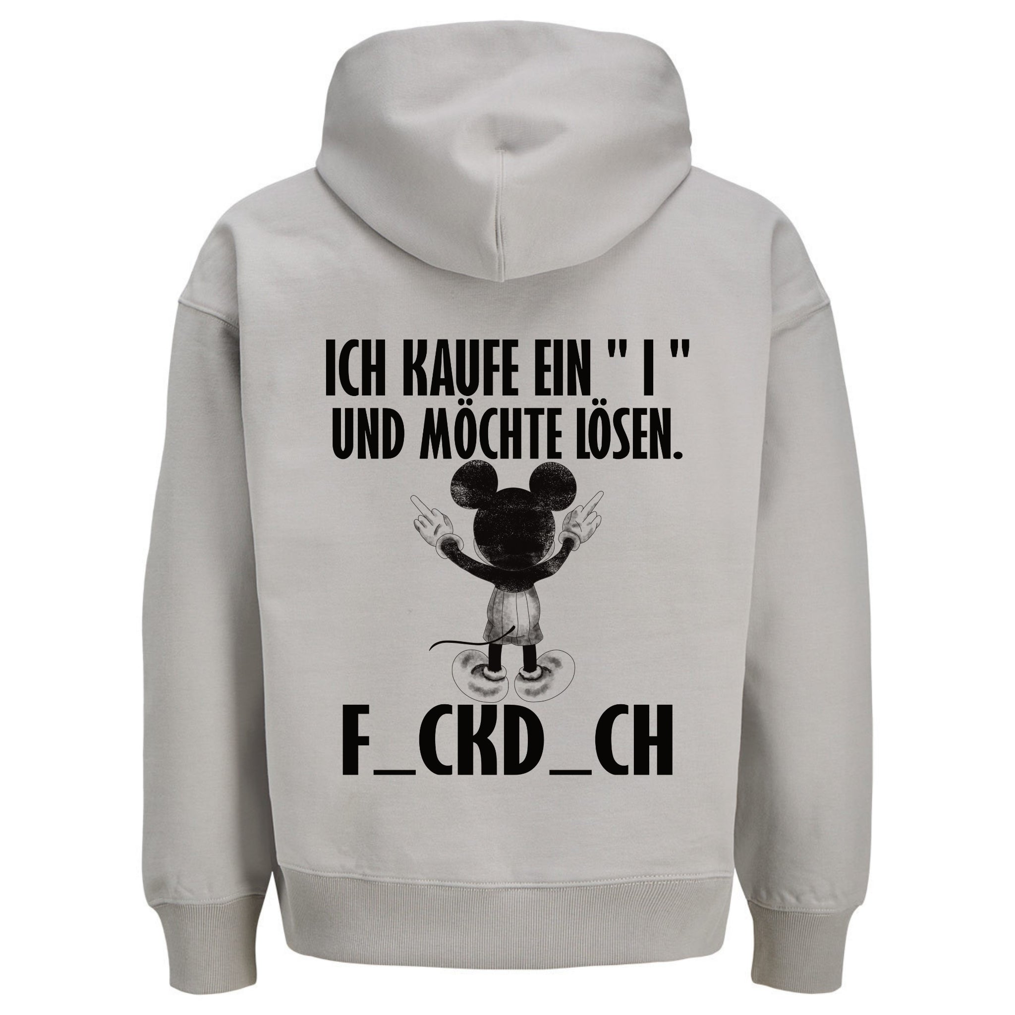 ICH KAUFE EIN I MAUS Rückendruck | Premium Oversize Hoodie Unisex