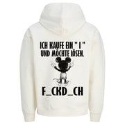 ICH KAUFE EIN I MAUS Rückendruck | Premium Oversize Hoodie Unisex Jack & Jones