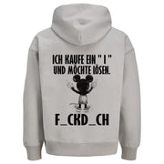 ICH KAUFE EIN I MAUS Rückendruck | Premium Oversize Hoodie Unisex Jack & Jones