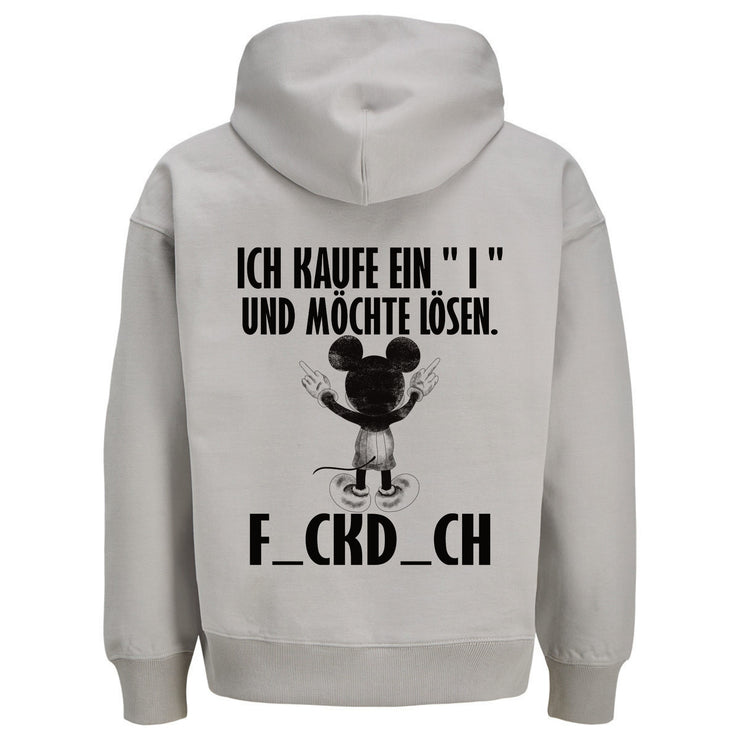 ICH KAUFE EIN I MAUS Rückendruck | Premium Oversize Hoodie Unisex Jack & Jones