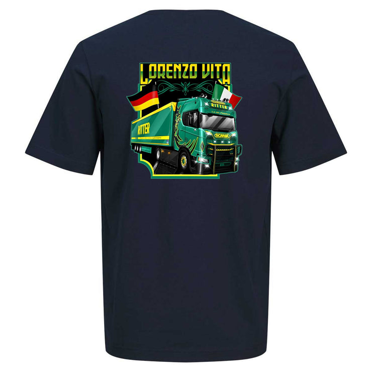 LORENZO VITA LA MIA PASSIONE Rückendruck | Premium Shirt Unisex Jack & Jones