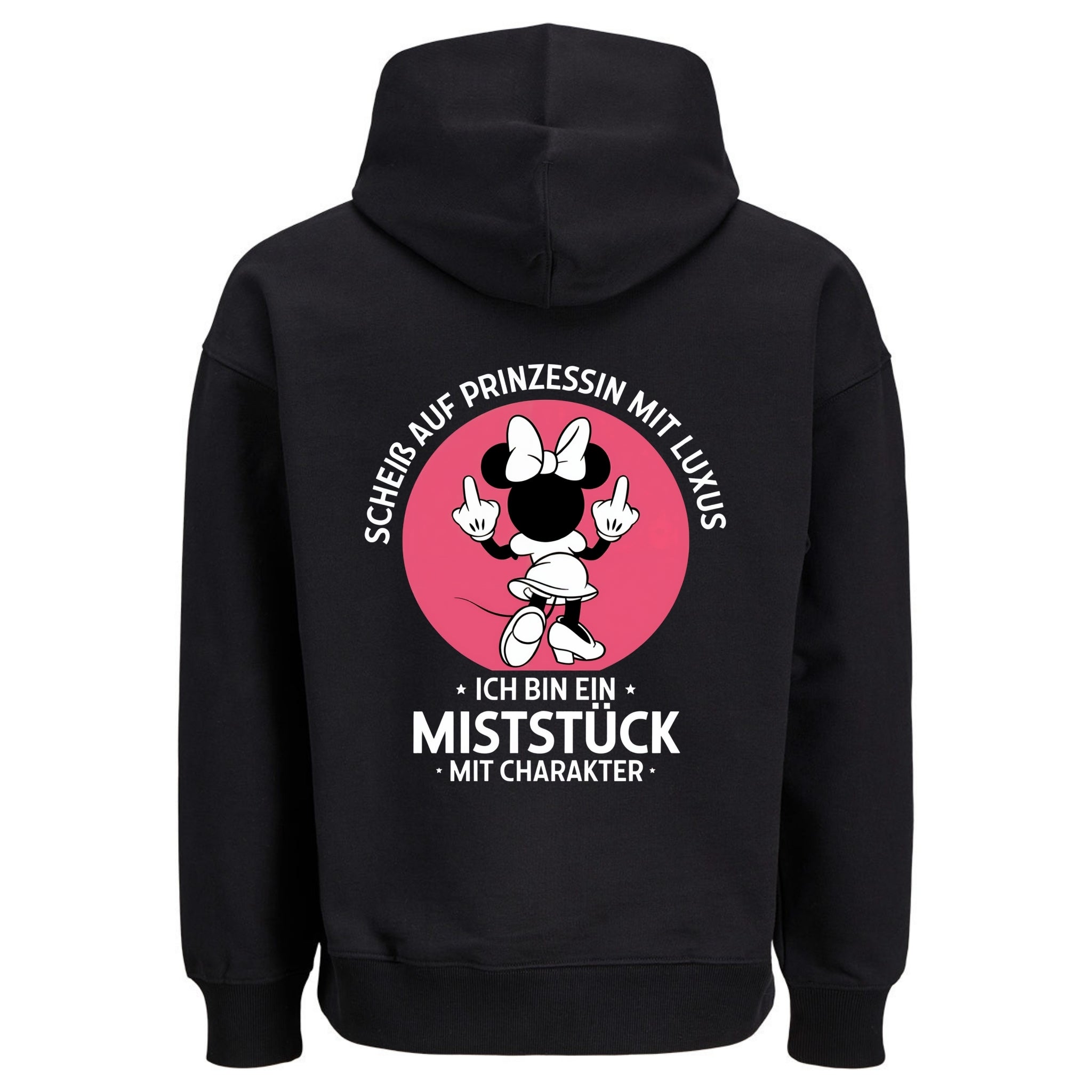 MISTSTÜCK MIT CHARAKTER MINNIE Rückendruck | Premium Oversize Hoodie Unisex