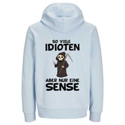SO VIELE IDIOTEN Rückendruck | Premium Hoodie Unisex