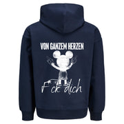 VON GANZEM HERZEN MAUS Rückendruck | Premium Oversize Hoodie Unisex Jack & Jones