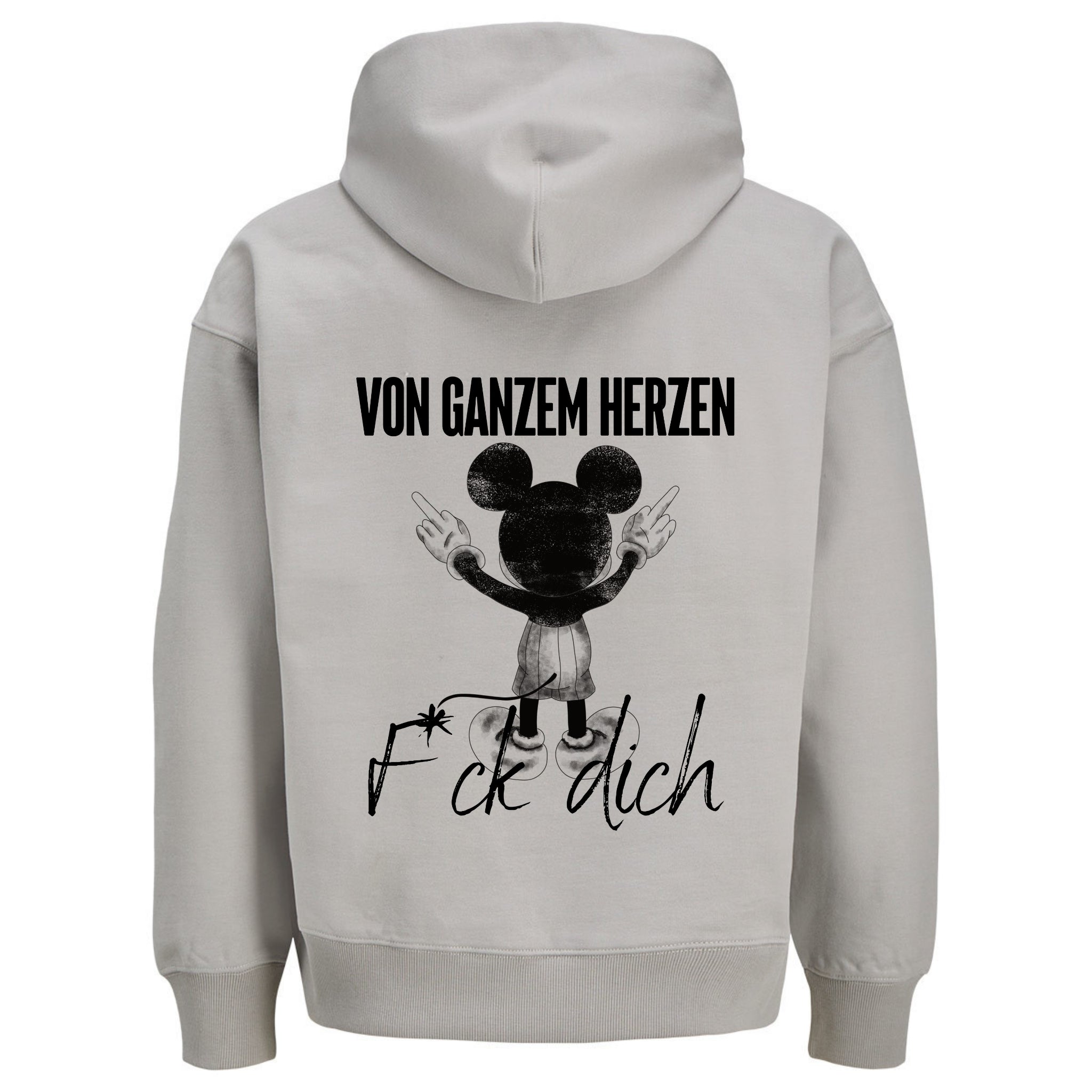 VON GANZEM HERZEN MAUS Rückendruck | Premium Oversize Hoodie Unisex