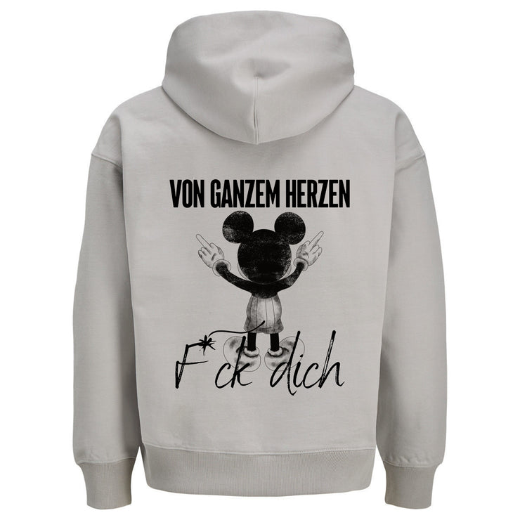 VON GANZEM HERZEN MAUS Rückendruck | Premium Oversize Hoodie Unisex Jack & Jones
