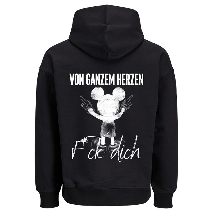 VON GANZEM HERZEN MAUS Rückendruck | Premium Oversize Hoodie Unisex Jack & Jones