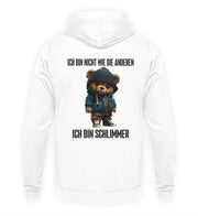 ICH BIN NICHT WIE DIE ANDEREN TEDDY Rückendruck Hoodie