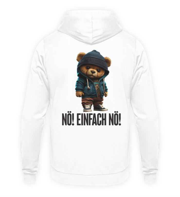 NÖ! EINFACH NÖ! TEDDY Rückendruck Unisex Hoodie