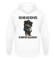 SOZIALKONTAKT TEDDY Rückendruck Unisex Hoodie