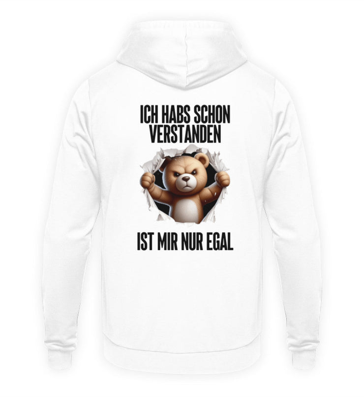 VERSTANDEN BÄR Rückendruck Unisex Hoodie