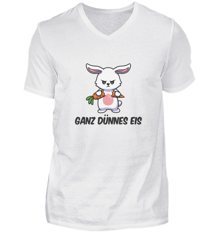 GANZ DÜNNES EIS HASI V-Neck Shirt