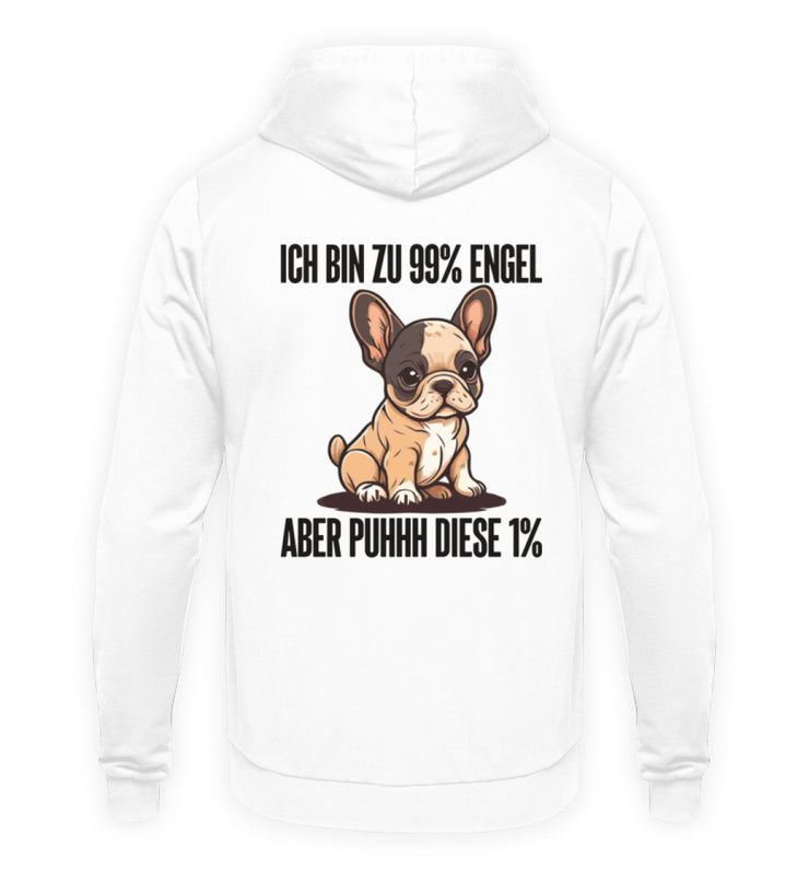 ENGEL FRENCHIE Rückendruck Unisex Hoodie