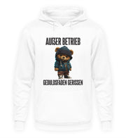 AUßER BETRIEB TEDDY Vorderdruck Hoodie